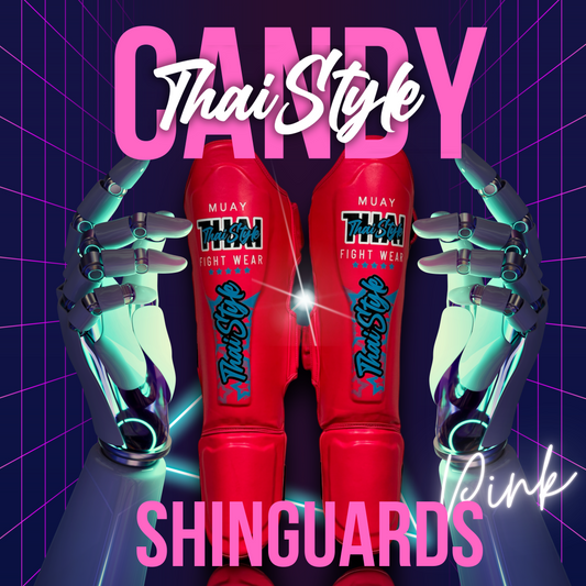 Schienbeinschoner Candy Pink PU-Leder