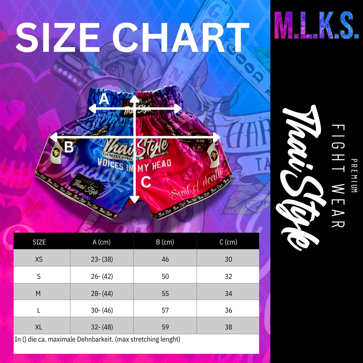 Muay Thai Shorts M.L.K.S.