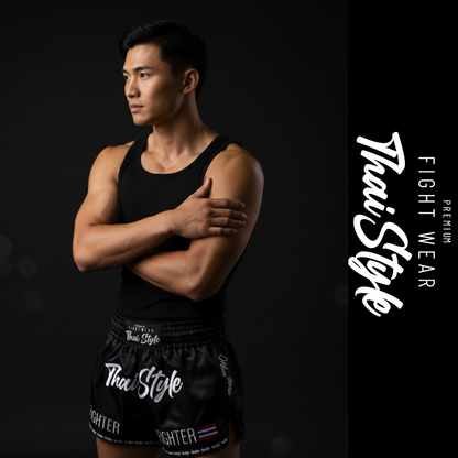 Signature Black Muay Thai Shorts