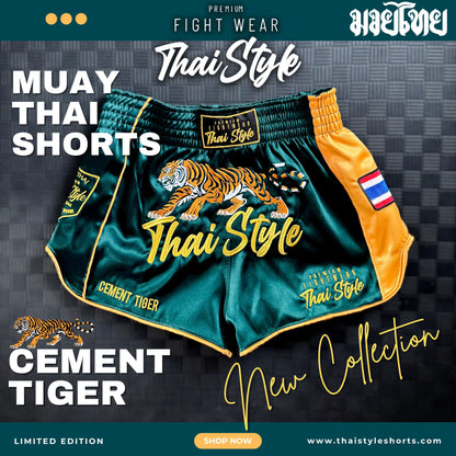 Muay Thai Shorts Cement Tiger