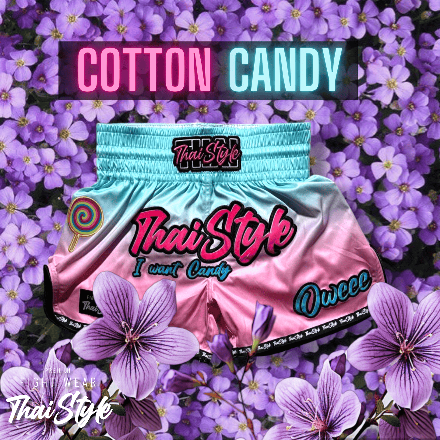 Muay Thai Shorts Cotton Candy