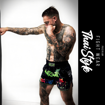 Muay Thai Shorts Black Star