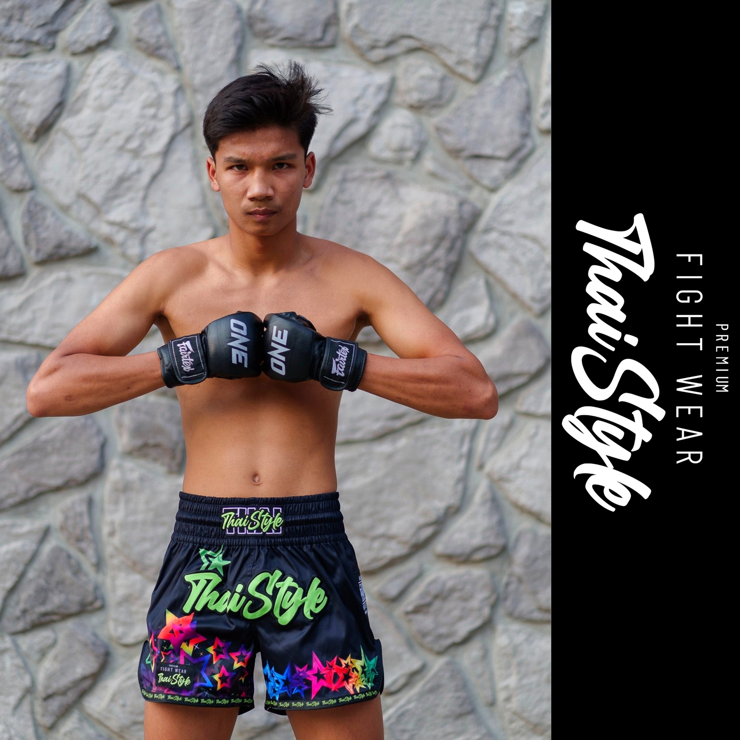 Muay Thai Shorts Black Star