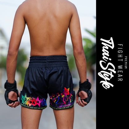 Muay Thai Shorts Black Star