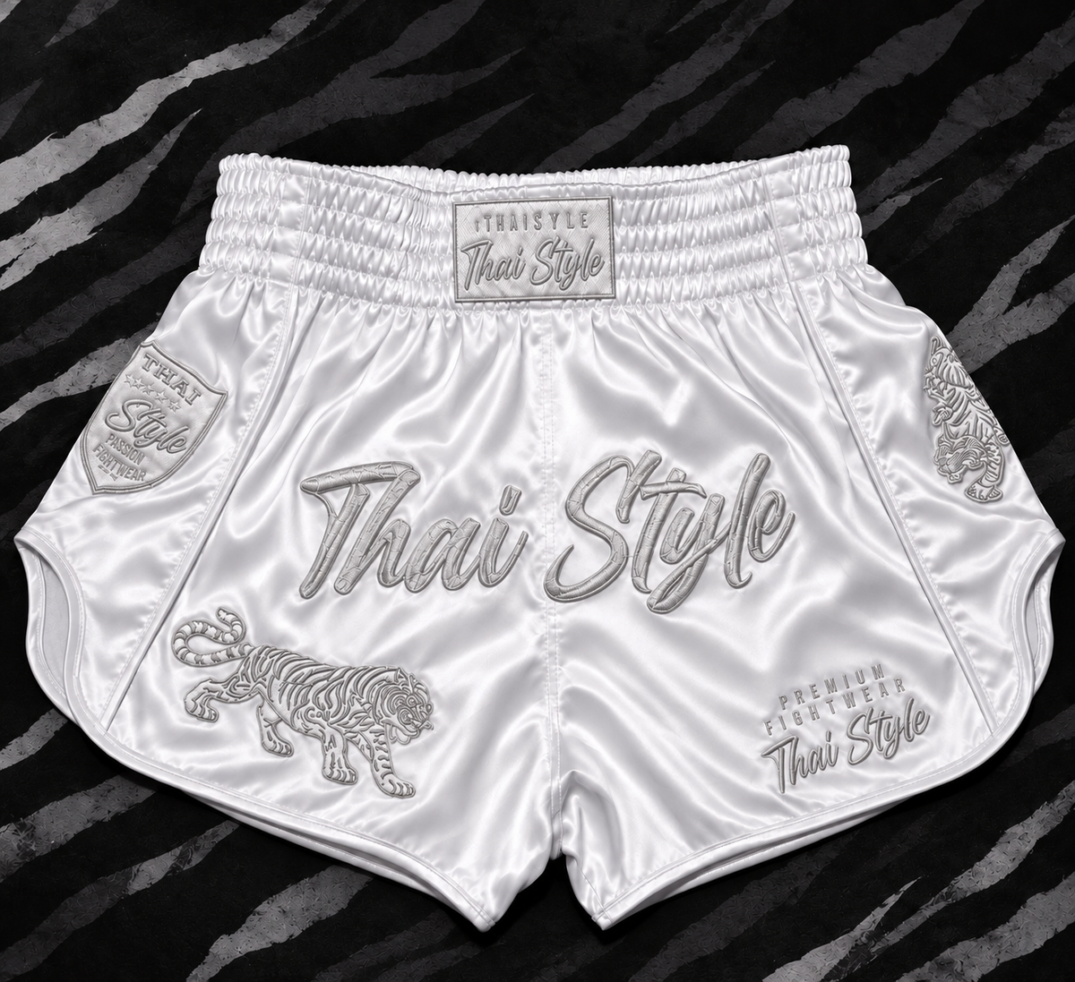 WHITE TIGER – Muay Thai Shorts