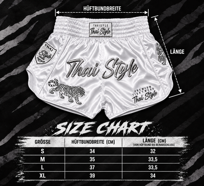 WHITE TIGER – Muay Thai Shorts